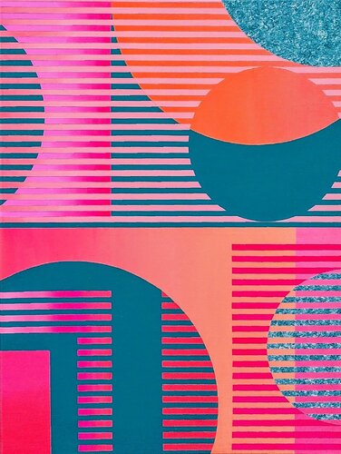 Focus on the circle 8 van Wio Karstens, Schilderij te koop op Singulart