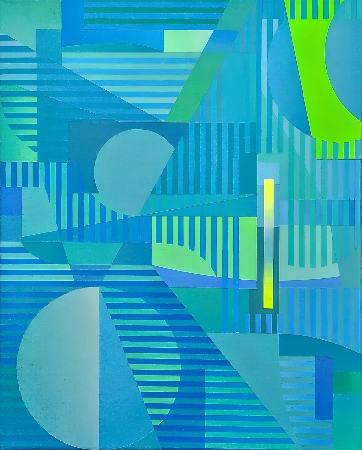 Geometria in verde e blu 4 Wio Karstens
