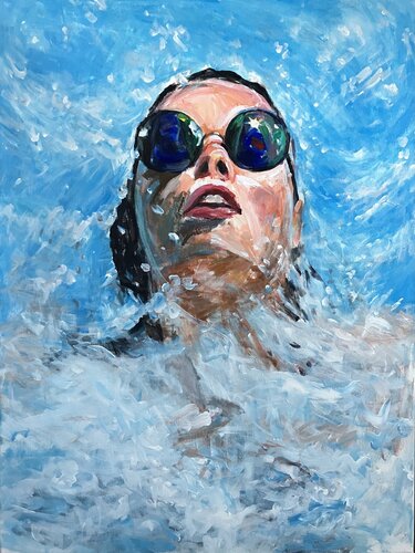 SPLISH SPLASH von Elisabetta Schlegel, Malerei kaufen auf Singulart