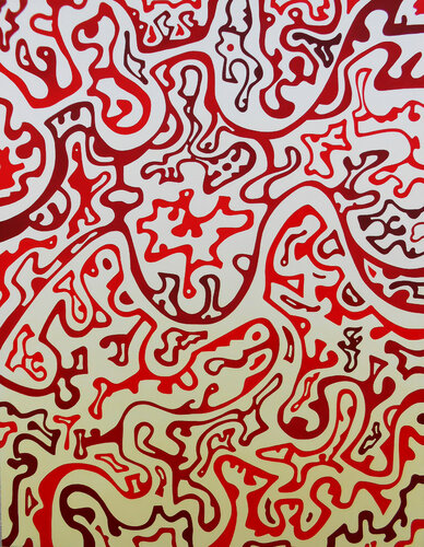 Composizione in Rosso N°2 by Massimo Rubbi, 회화 for Sale on Singulart