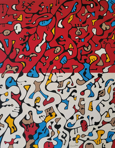 Double Face by Massimo Rubbi, Painting for Sale on Singulart