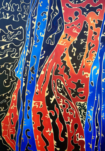 La Dama Rossa by Massimo Rubbi, 회화 for Sale on Singulart