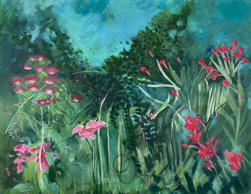 Vibrations botaniques par sabrina alvarez, Peinture en vente sur Singulart