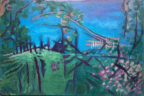 Silences d’un pré oublié by sabrina alvarez, Painting for Sale on Singulart