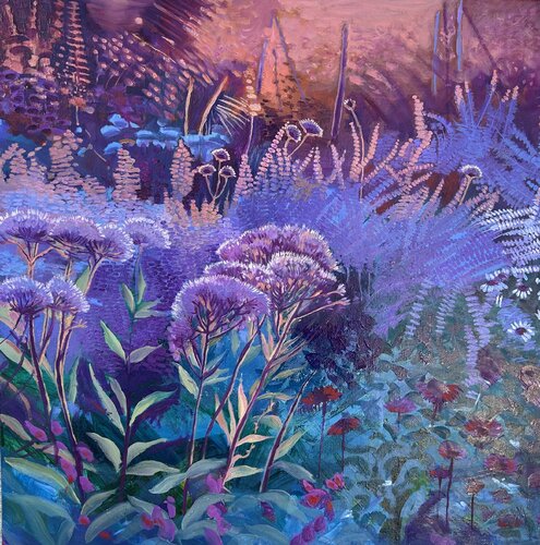 Immersion florale par sabrina alvarez, Peinture en vente sur Singulart