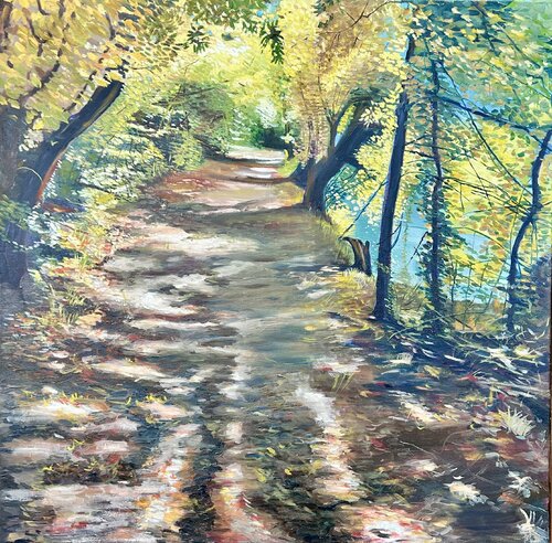 Sur le chemin von sabrina alvarez, Malerei kaufen auf Singulart