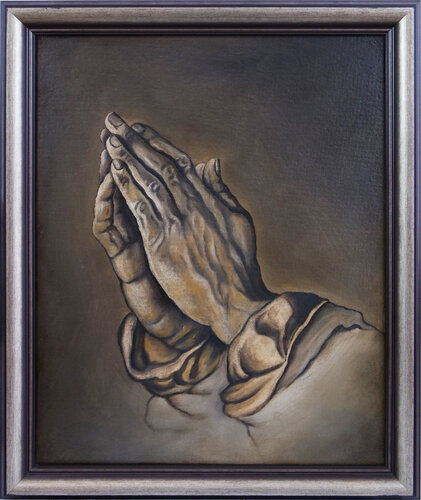 “Tribute to Dürer: Hands in Prayer” de Predună Cristinel, Pintura a la venta en Singulart