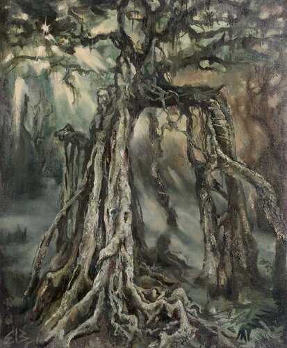 Tree Portal van Barbara Efi, Schilderij te koop op Singulart