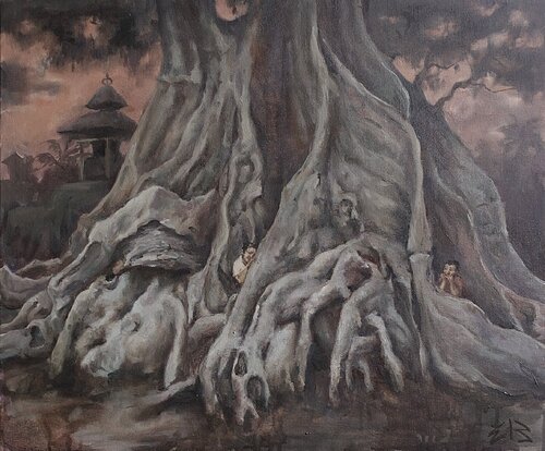 Hide and Seek van Barbara Efi, Schilderij te koop op Singulart