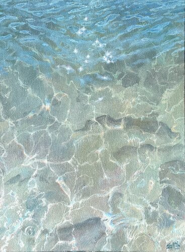 On the beach by Barbara Efi, 회화 for Sale on Singulart