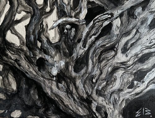 Silver Roots van Barbara Efi, Schilderij te koop op Singulart