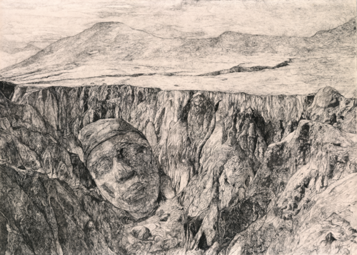 Eroded Homeland van Cameron de Bruyn, Werk op papier te koop op Singulart