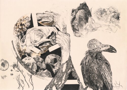 The Cave Prayer van Cameron de Bruyn, Tekening te koop op Singulart