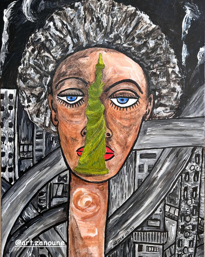 LiBerté par Hassan Zanoune, Peinture en vente sur Singulart