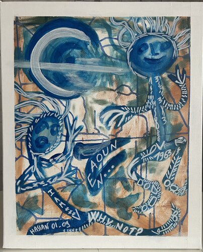 Couples von Hassan Zanoune, Malerei kaufen auf Singulart