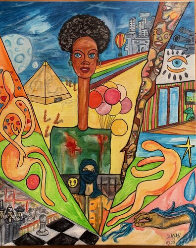 SEPARATION par Hassan Zanoune, Peinture en vente sur Singulart
