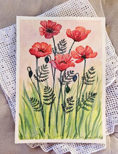 Amapolas by Lola López Girón, Painting for Sale on Singulart