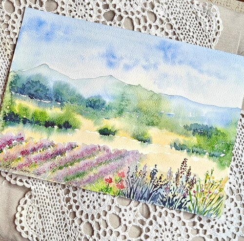 Paisaje provenzal. by Lola López Girón, Painting for Sale on Singulart