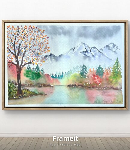 Otoño en la montaña by Lola López Girón, Painting for Sale on Singulart