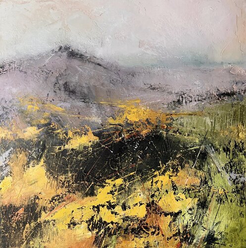 Danse des fleurs sur les sommets van Olga Bléré, Schilderij te koop op Singulart