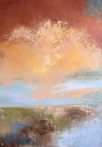 Silence Doré van Olga Bléré, Schilderij te koop op Singulart