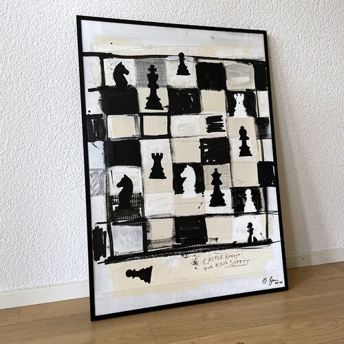Gens una Sumus - Chess by Stefan Bammert, Painting for Sale on Singulart