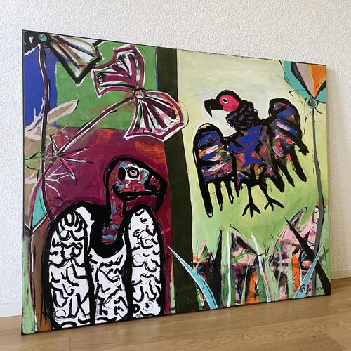 Courtship Display van Stefan Bammert, Schilderij te koop op Singulart