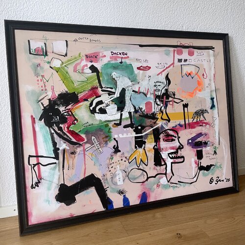 Schüfeli ond Bäseli by Stefan Bammert, Painting for Sale on Singulart
