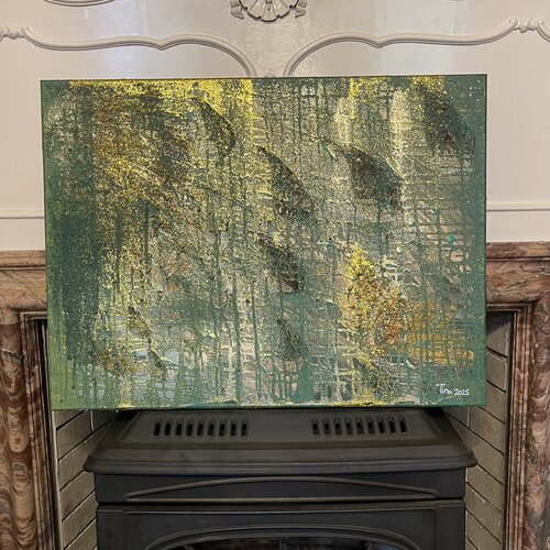 Mystère en vert di Christina Sachsen-Coburg und Gotha, Pittura in vendita su Singulart