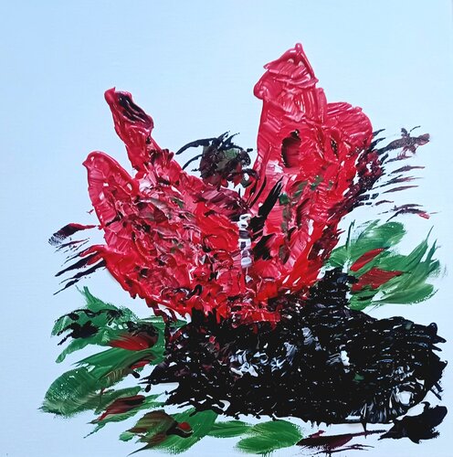 Rose Thorn van Anggi Kristianti, Schilderij te koop op Singulart