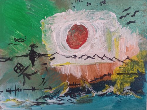 Beauty of zen Japan von Anggi Kristianti, Malerei kaufen auf Singulart