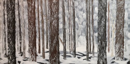 Majestic Four Seasons Series 1  Winter di ROBERT VENAFRO, Pittura in vendita su Singulart