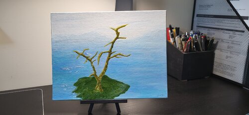 Mujo 無常 Impermanence 10 in. X 7.5 in. van ROBERT VENAFRO, Schilderij te koop op Singulart