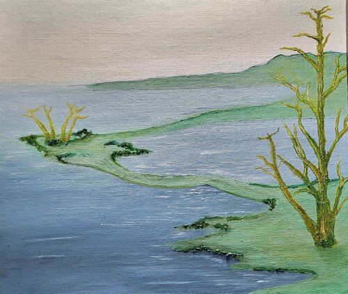 Rare Quiet 希少な静寂 Kishō na Seijaku di ROBERT VENAFRO, Pittura in vendita su Singulart