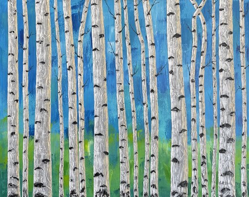 Platinum Afternoon van Lisett Llorens, Schilderij te koop op Singulart