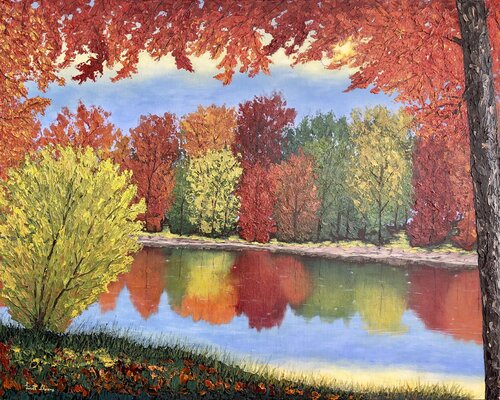 That Park in Beaune van Lisett Llorens, Schilderij te koop op Singulart