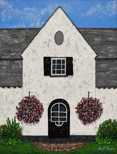 House in Cushendun by Lisett Llorens, Painting for Sale on Singulart