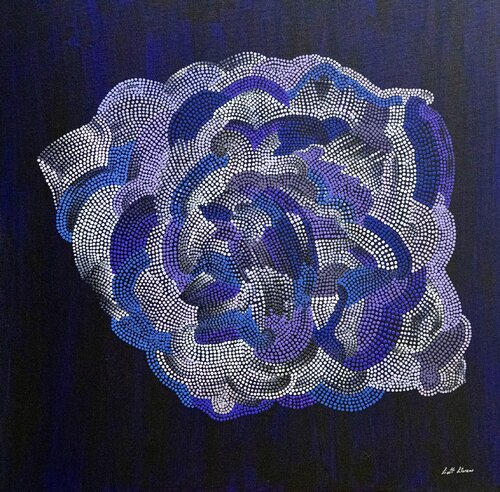 Purple Flower Moment van Lisett Llorens, Schilderij te koop op Singulart