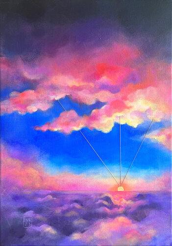 Between the skies de Natalia Nik, Pintura a la venta en Singulart
