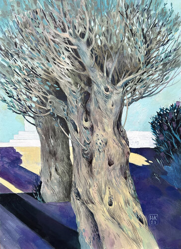 The trees von Natalia Nik, Malerei kaufen auf Singulart