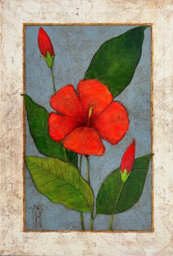 Hibiscus van Vyacheslav Gayun, Schilderij te koop op Singulart