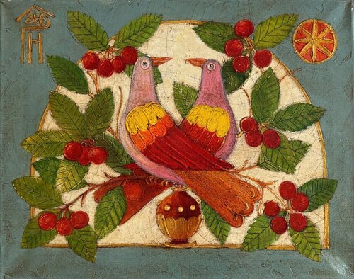 Doves di Vyacheslav Gayun, Pittura in vendita su Singulart