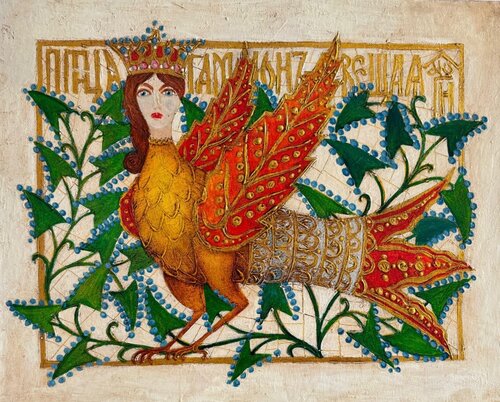 Gamayun di Vyacheslav Gayun, Pittura in vendita su Singulart