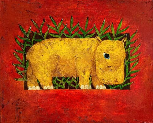 Hippo par Vyacheslav Gayun, Peinture en vente sur Singulart
