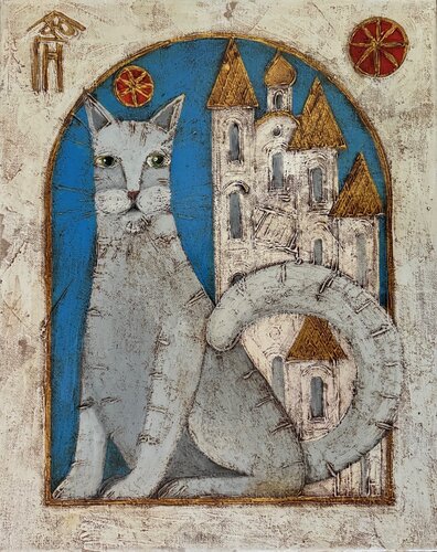 Cat von Vyacheslav Gayun, Malerei kaufen auf Singulart