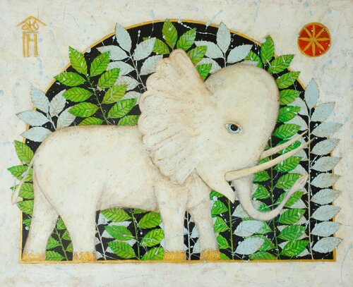 White elephant von Vyacheslav Gayun, Malerei kaufen auf Singulart