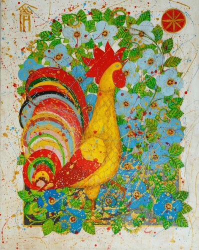Cockerel de Vyacheslav Gayun, Pintura a la venta en Singulart