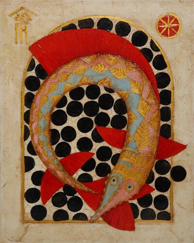 Tsar-fish di Vyacheslav Gayun, Pittura in vendita su Singulart