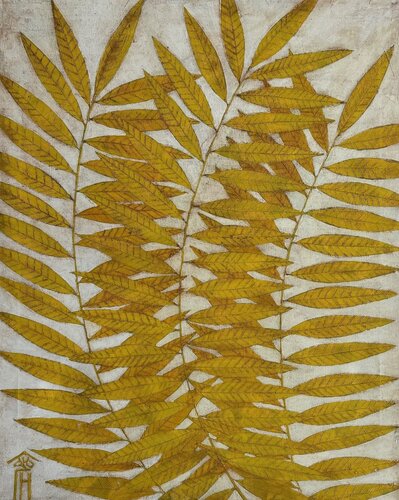 Golden branches by Vyacheslav Gayun, Painting for Sale on Singulart