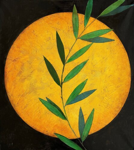Moon and branch von Vyacheslav Gayun, Malerei kaufen auf Singulart